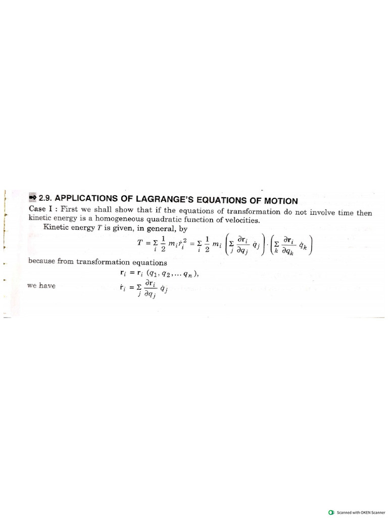 Classical Mechanics 3 | PDF