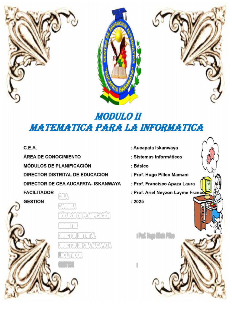 Matemática para Informática: Módulo II | PDF | Ciencias de la ...