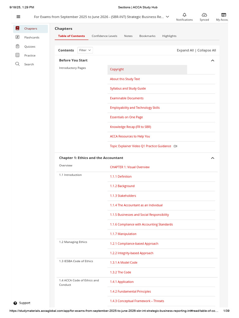 Acca Study Hub - SBR | PDF | International Financial Reporting ...