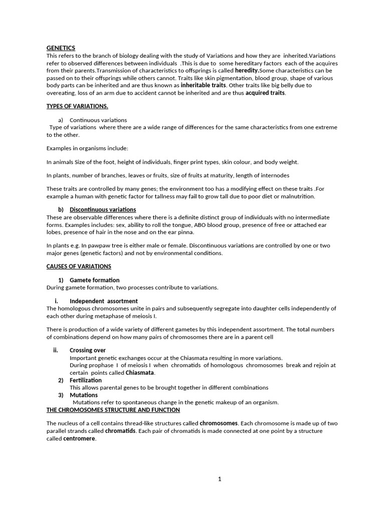 Understanding Genetics and DNA Functions | PDF | Dominance (Genetics ...