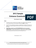 2010 SampleEntranceExam