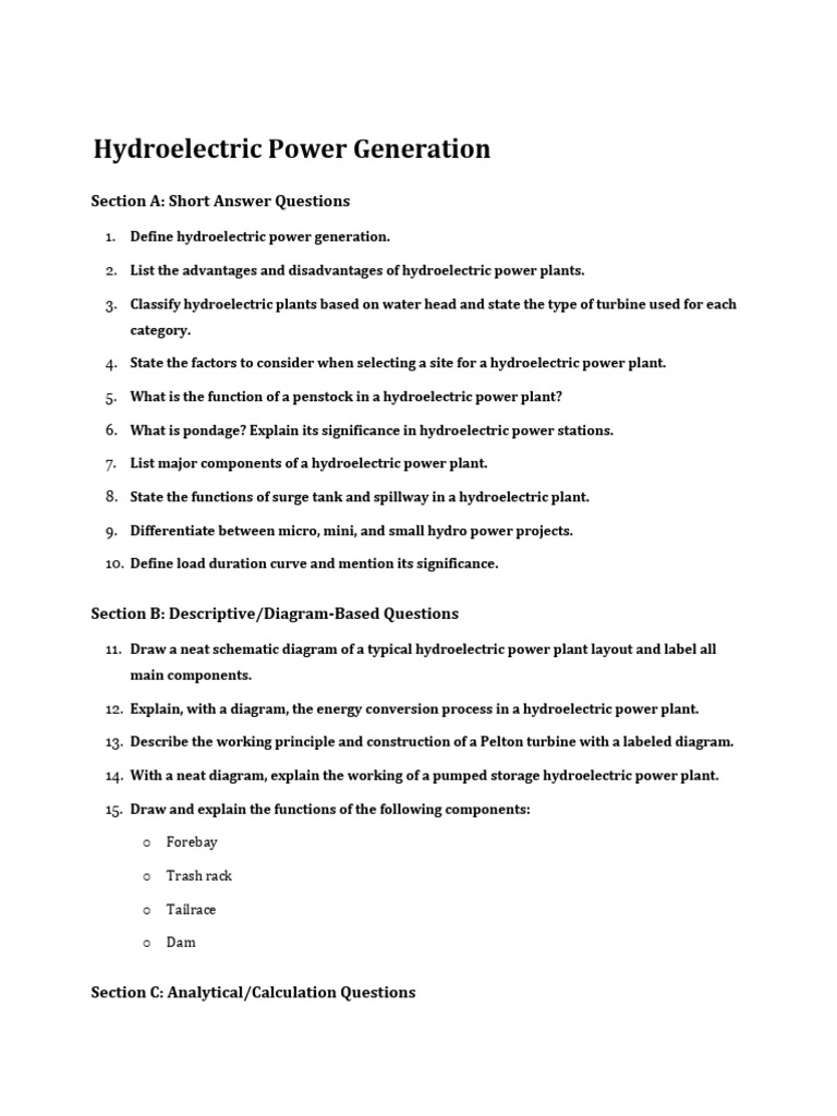 Hydroelectric Power Generation | PDF | Hydroelectricity | Power Station