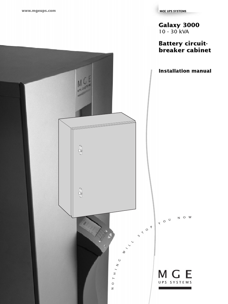 Mge Galaxy 3000 Im BCB g3000 | PDF | Insulator (Electricity ...