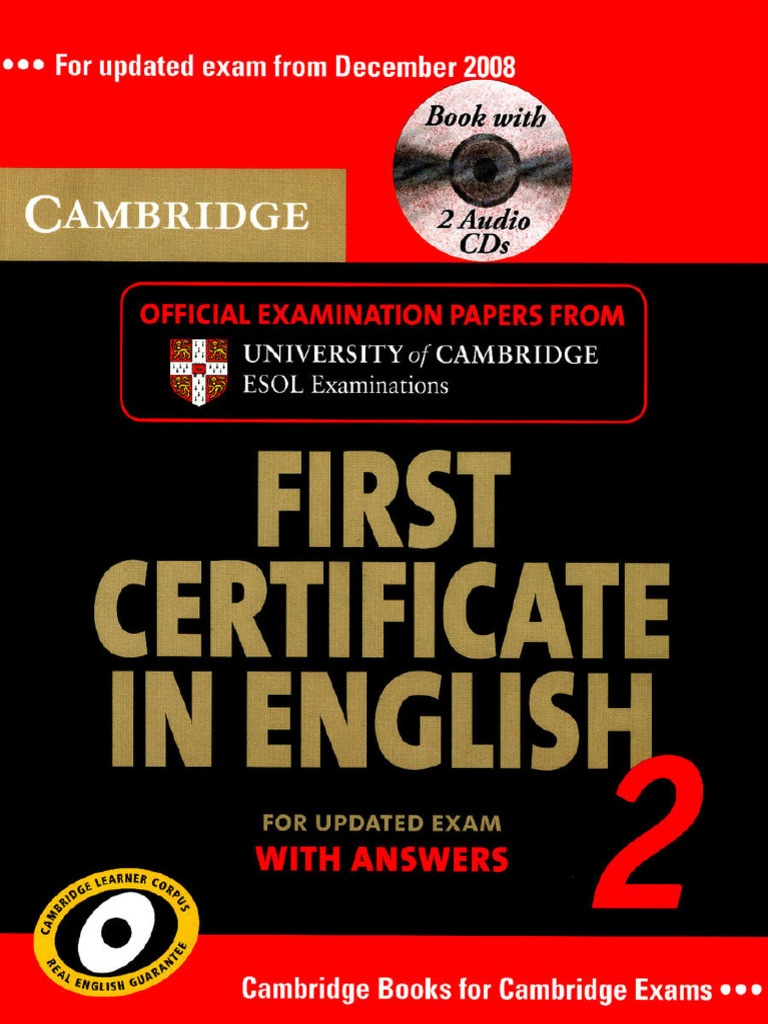 Cambridge First Certificate in English 2 5 PDF Free | PDF