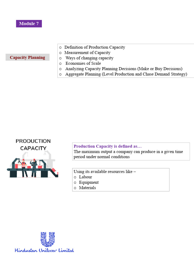 Understanding Production Capacity Basics | PDF | Economies Of Scale ...