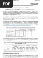CEMPRE 2010 - número de trabalhadores formais aumenta 17,3% em três anos