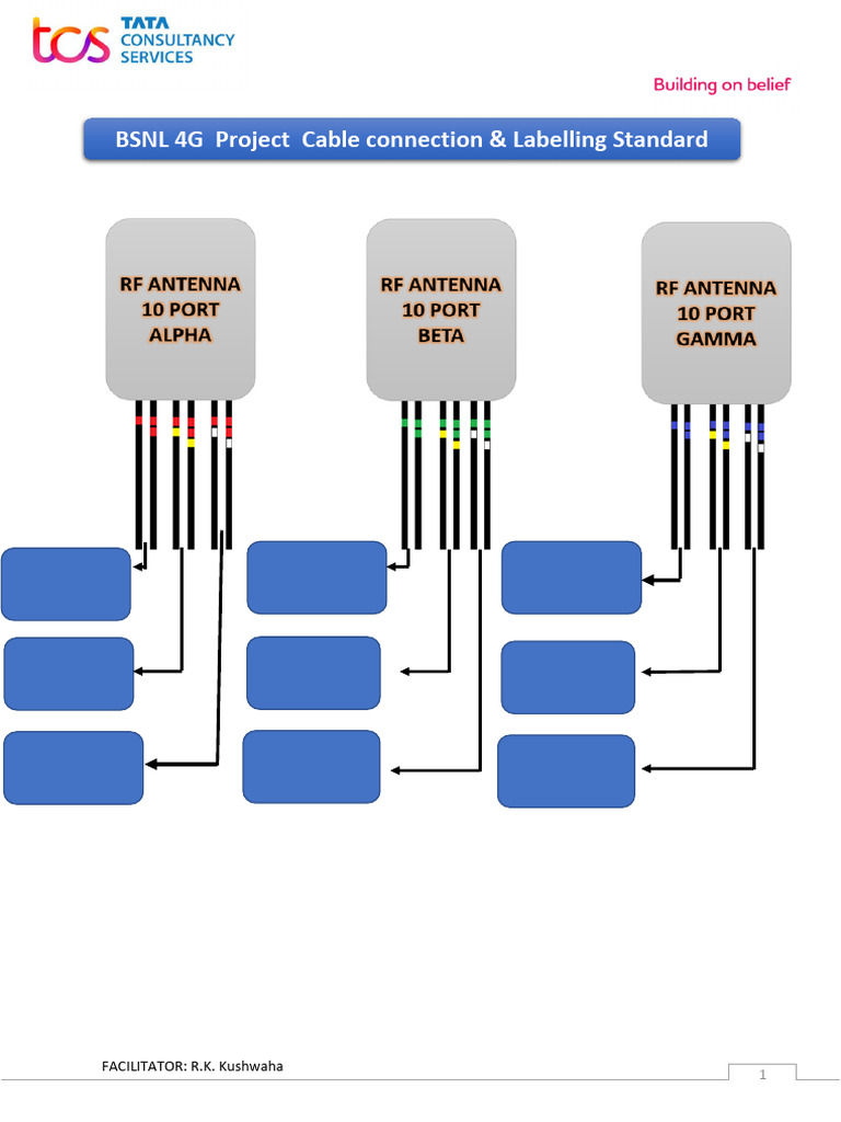 BSNL 4G Project Cable Connection & Labelling Standard (v.3) | PDF