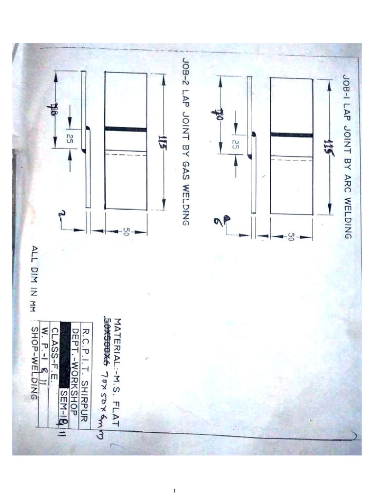 Welding Shop Drawing | PDF