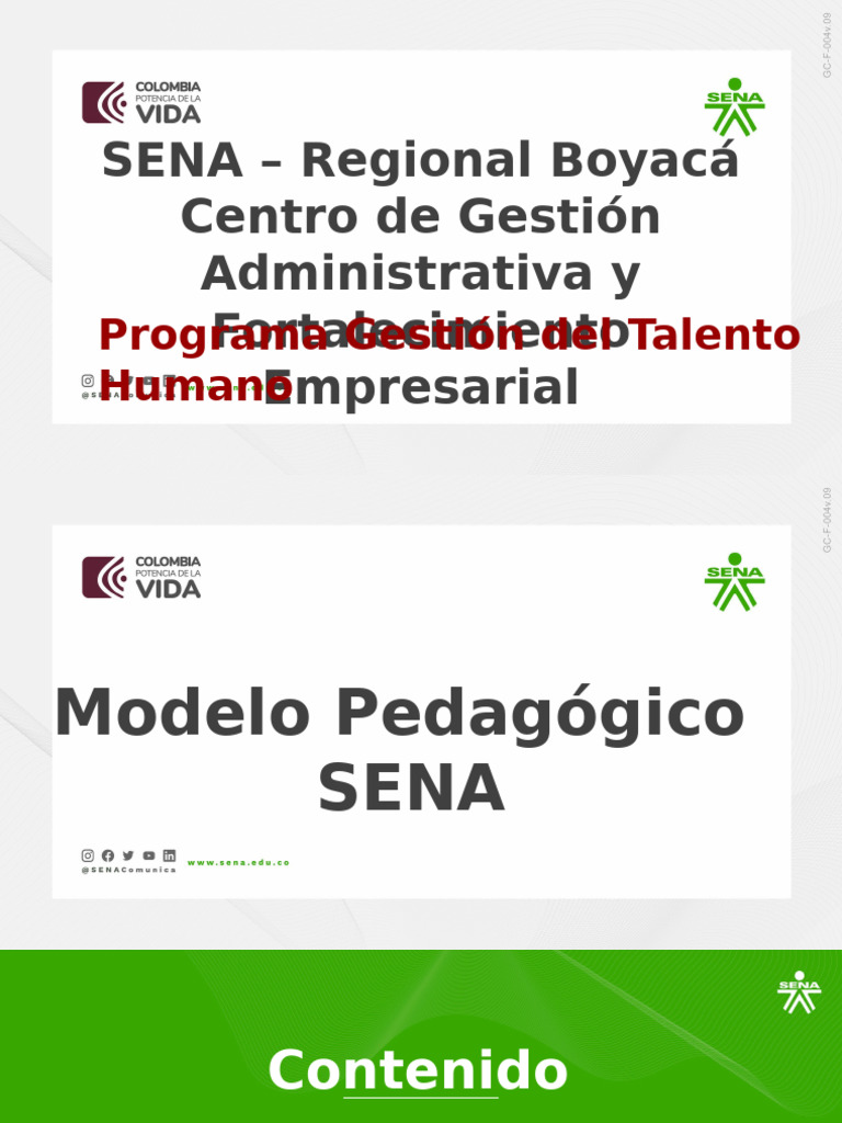Modelo Pedagógico del SENA | PDF | Aprendizaje | Pedagogía