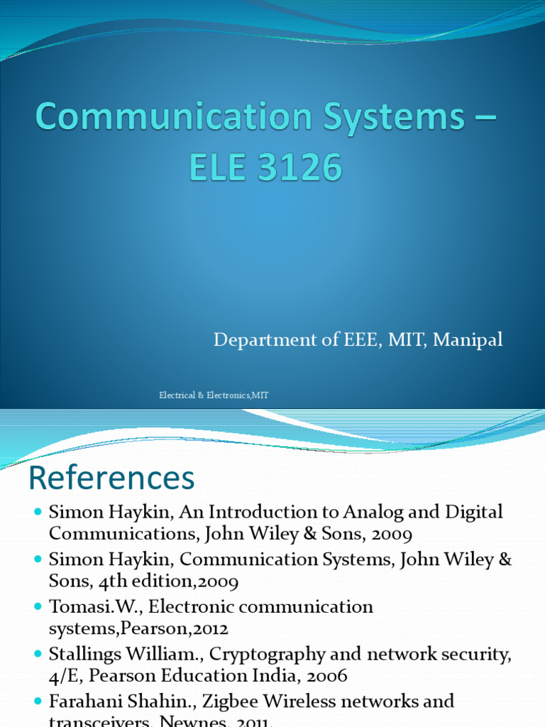Communication Systems Overview and Analysis | PDF | Transmitter ...