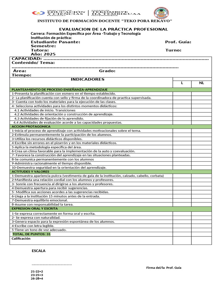 Evaluación Desempeño Docente 2025 | PDF | Maestros | Evaluación
