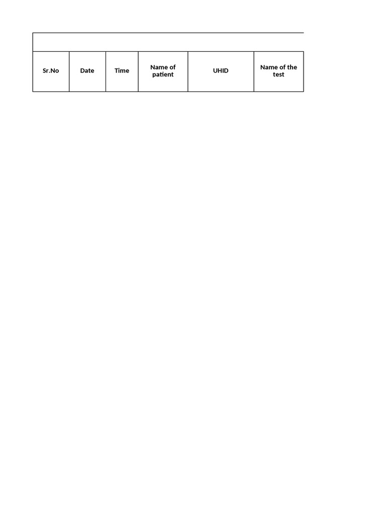Lab Report Dispatch Register Format | PDF