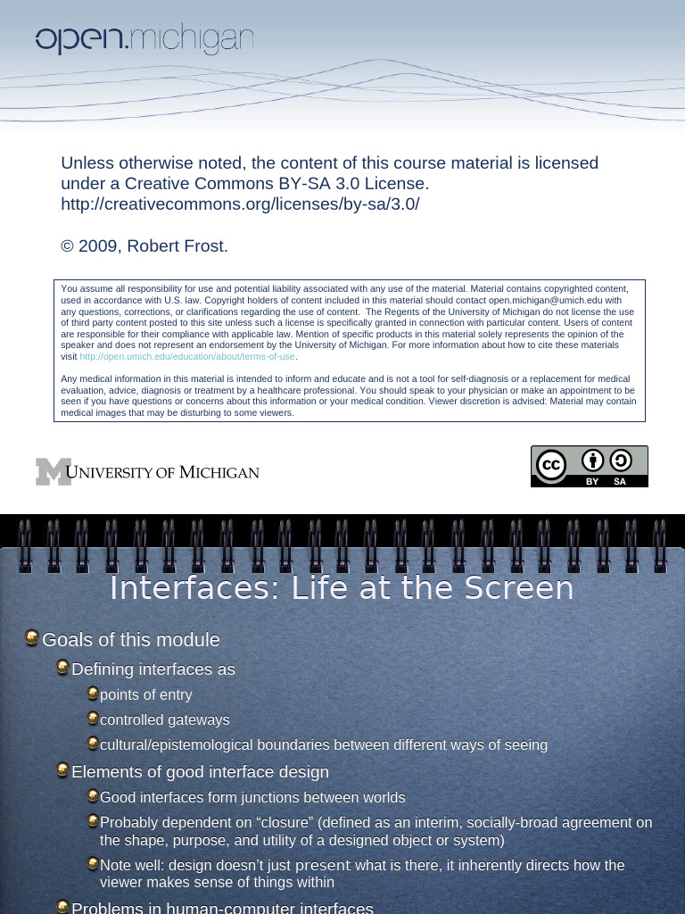 SI110 W09 Lecture7 | PDF | Human–Computer Interaction | Information