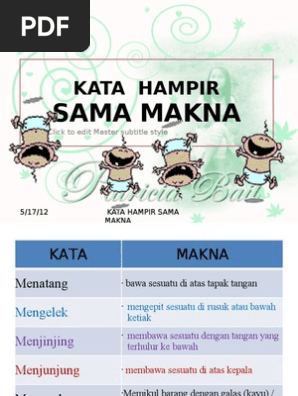 Kata Banyak Makna Pdf