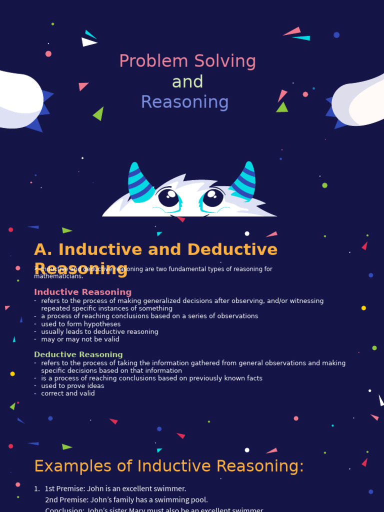 Problem Solving and Reasoning | PDF | Inductive Reasoning | Deductive ...