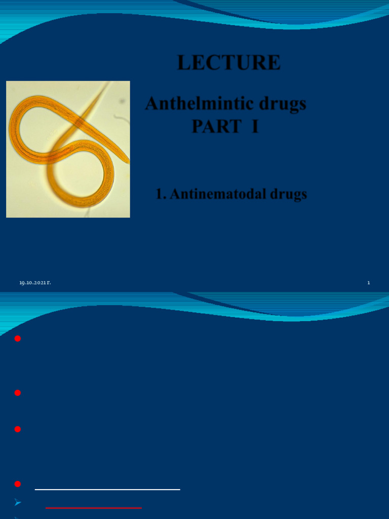 Anthelmintic Drugs | PDF | Digestion | Parasitism