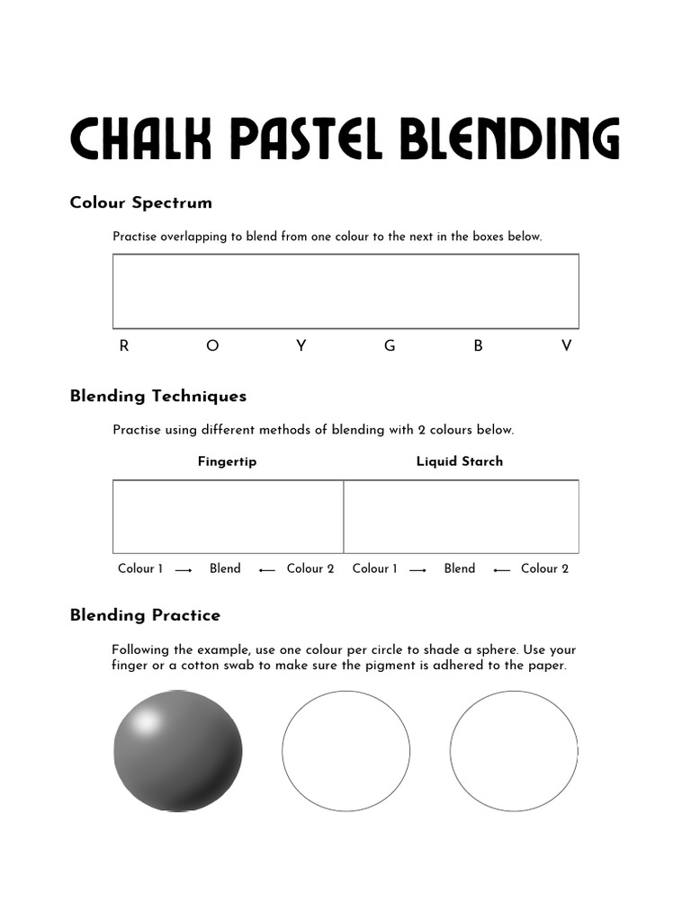 Chalk Pastel Blending Techniques Guide | PDF