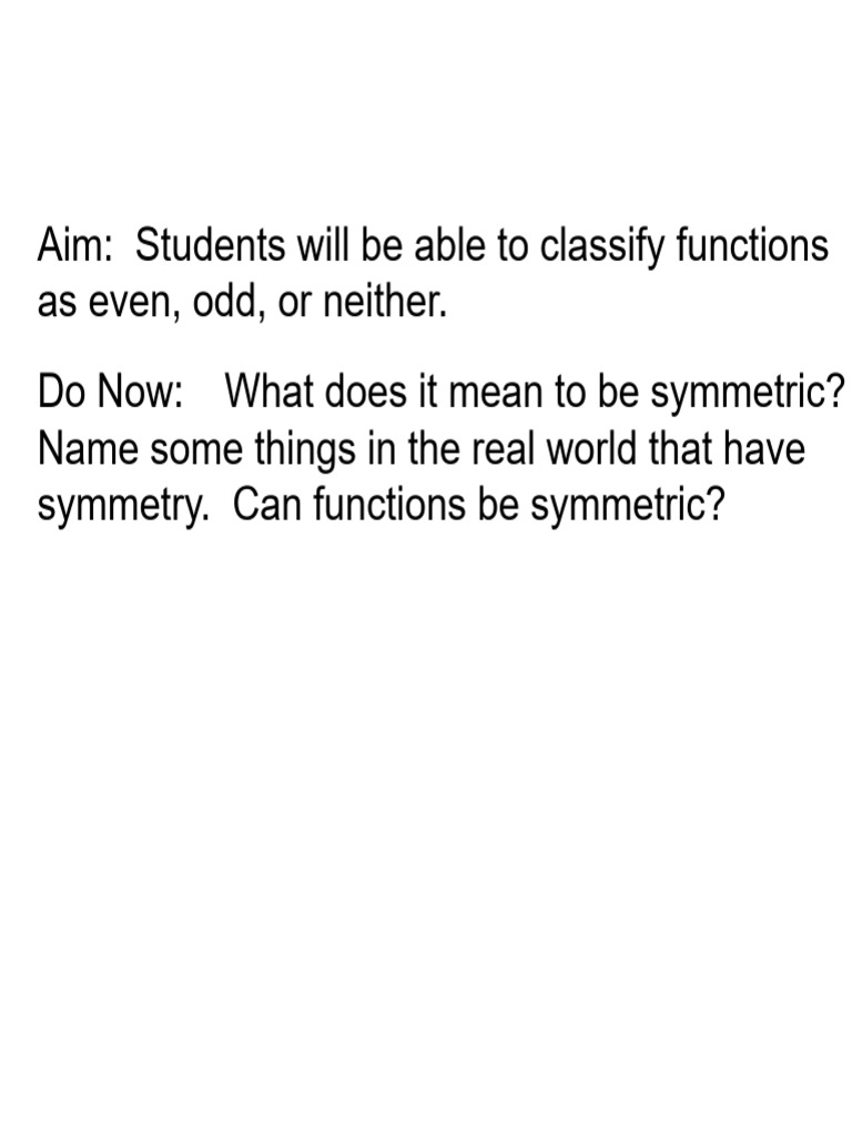 2.9 - Even Odd Functions | PDF