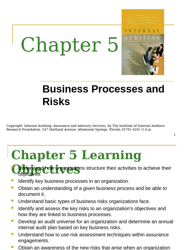 Ch5 - Business Process and Risk | PDF | Internal Audit | Audit