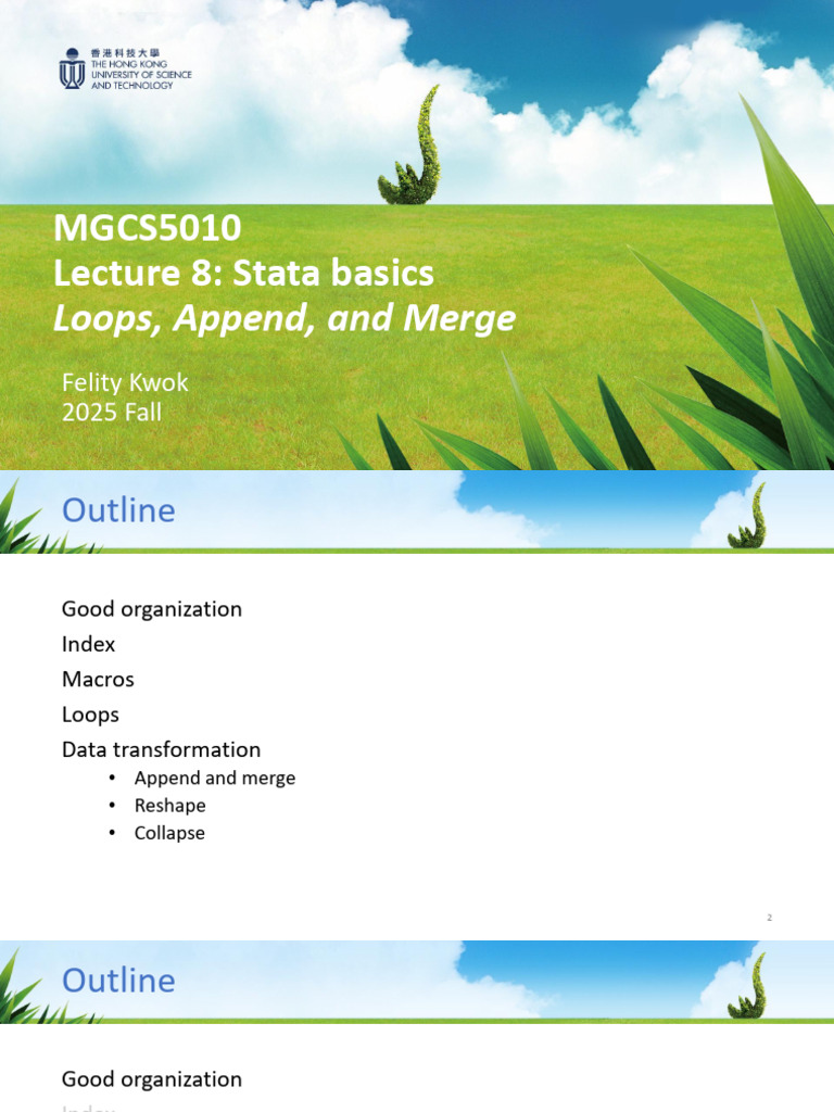 Stata: Loops, Append, and Merge Basics | PDF | Macro (Computer Science ...