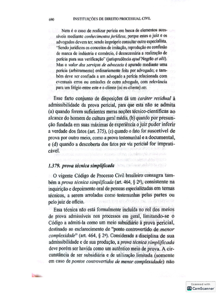 Prova Pericial no Processo Civil Brasileiro | PDF | Prova (jurídico ...