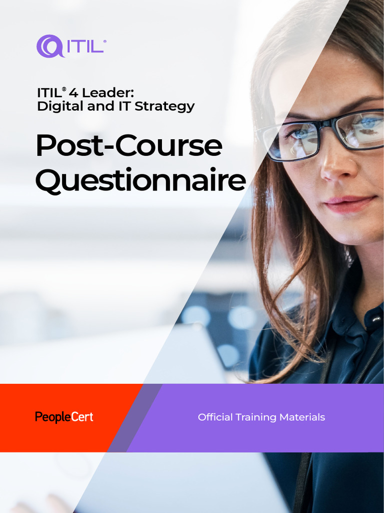 ITIL 4 Digital Strategy Post-Course Survey | PDF | Knowledge | Behavior ...