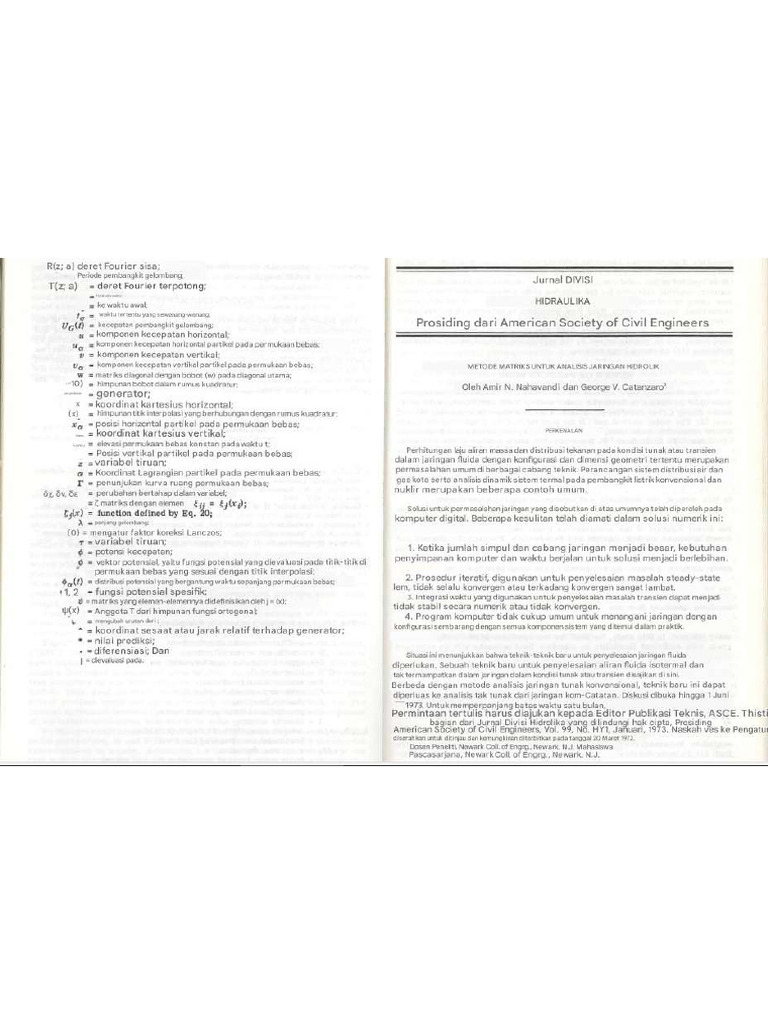 Trans Matrix Method For Analysis of Hydraulic Networks | PDF