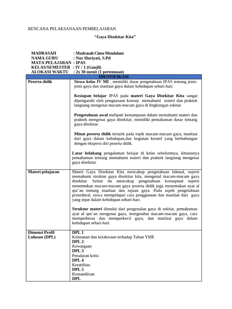 RPP KBC Ipas KLS 4 | PDF