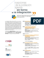 Programa Encuesta Percepciones de la población inmigrante en torno a la integración