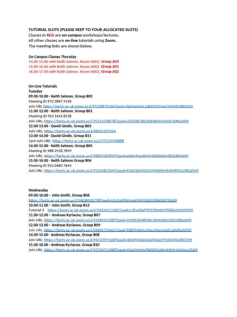Tutorial Slots 2022 SemB | PDF