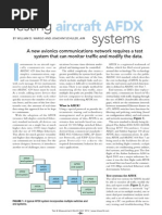 Testing Aircraft AFDX Systems