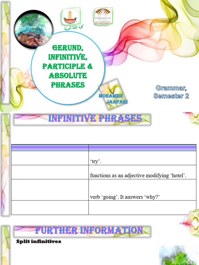 Gerunds, Participles, and Infinitives Explained | PDF | Adverb | Verb