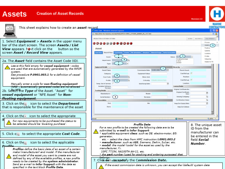Assets: Creation of Asset Records | PDF | Computing