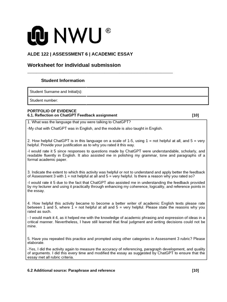 Individual Assessment+6+Worksheet-1 | PDF | Infrastructure | Sustainability