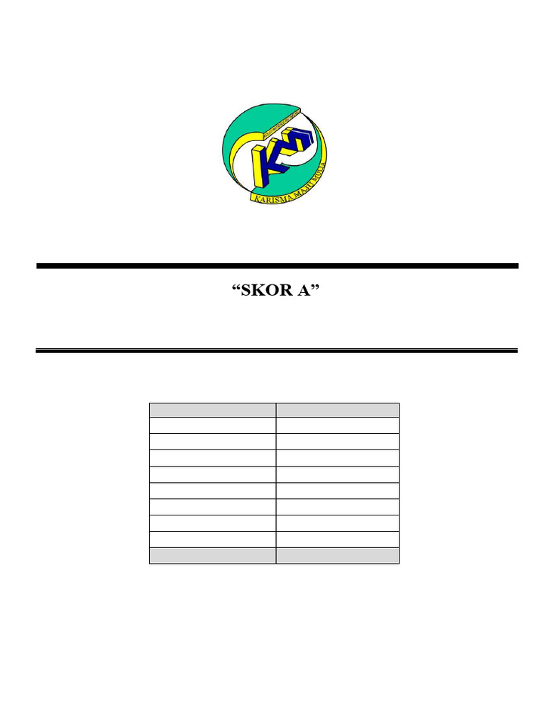 Skor A KMM SP015 - 2022-2023 | PDF | Force | Velocity