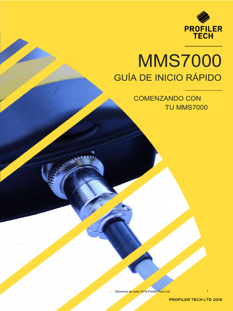 Guía Rápida para MMS7000 Profiler | PDF | Sensor | Pantalla táctil