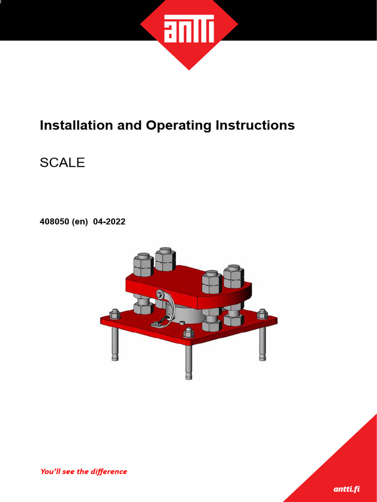 Scale Sensor Installation Guide | PDF | Electrical Wiring | Mechanical ...