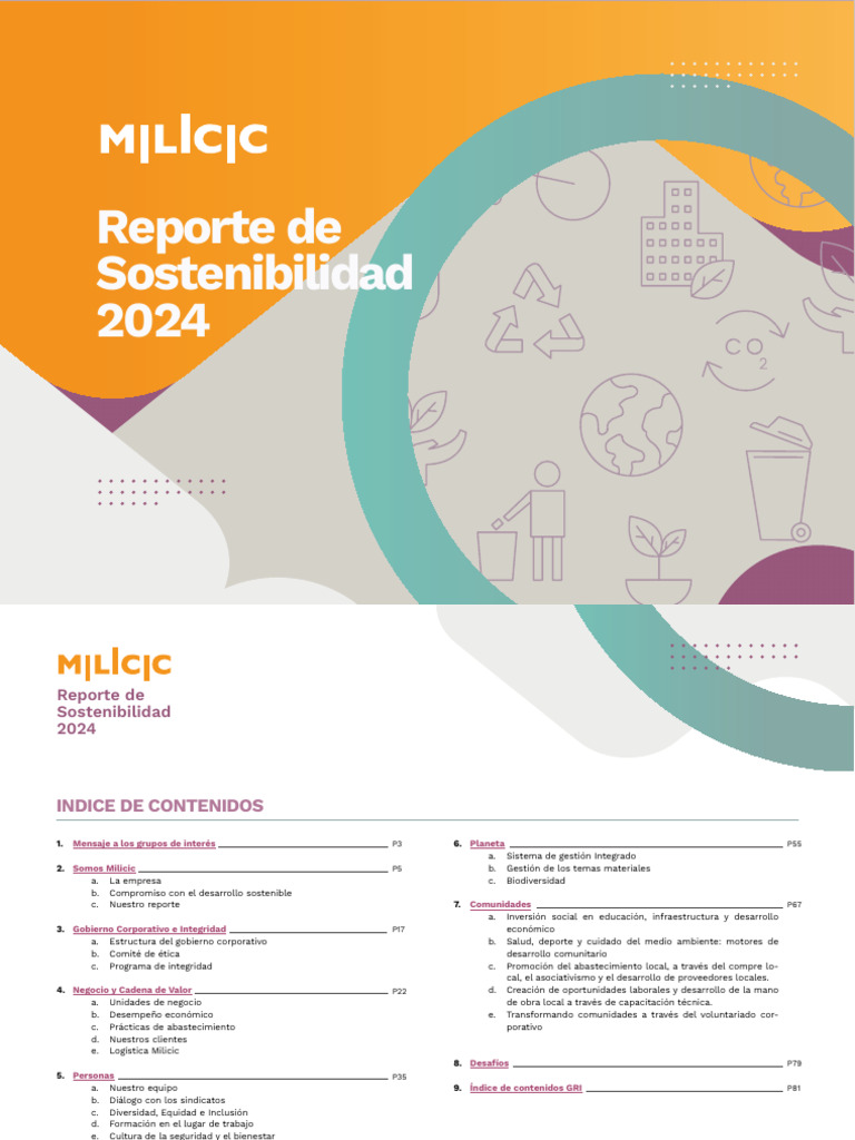 Reporte de Sostenibilidad Milicic 2024 | PDF | Sustentabilidad ...