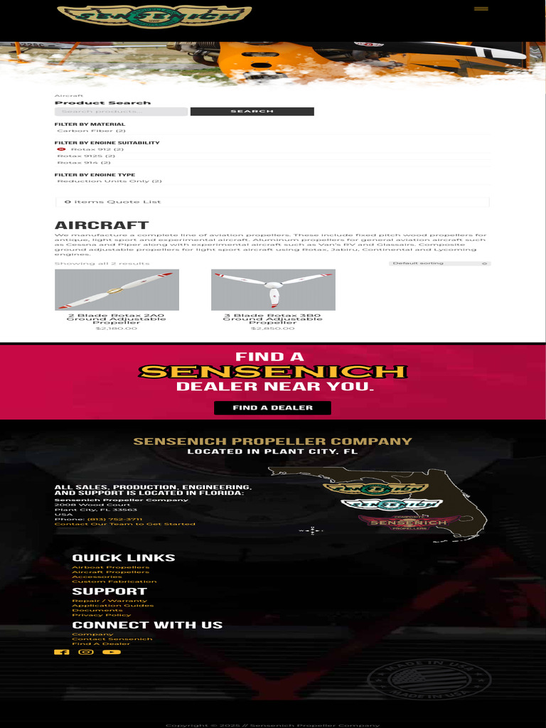 Aircraft Sensenich Propellers | PDF
