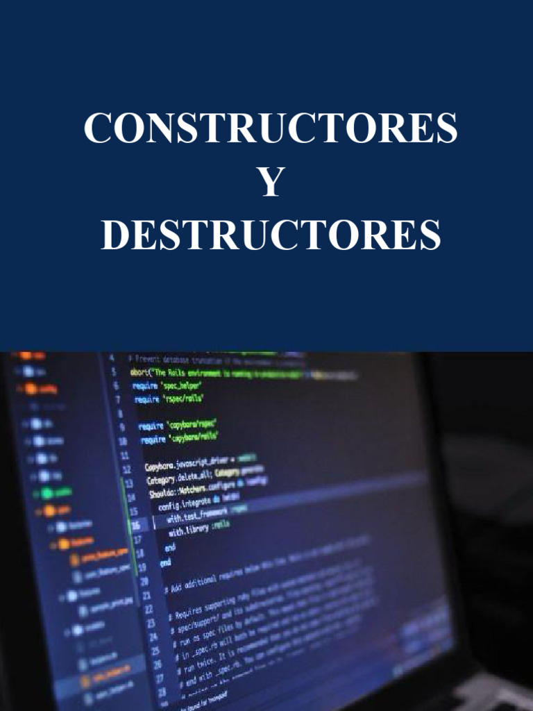 Constructores y Destructores en C++ | PDF | Constructor (Programación ...