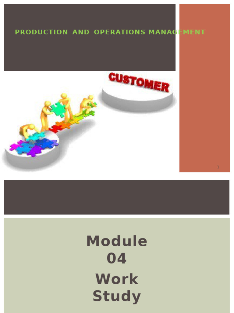 Work Study Techniques in Operations Management | PDF