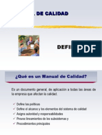 Manual de Calidad Diapositiva 1