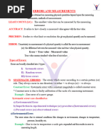 Error Analysis in Class 11 Physics | PDF