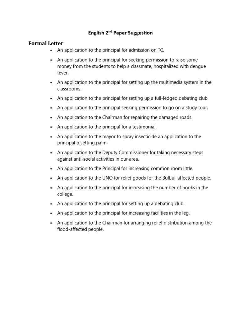 Formal Letter and Email Writing Guide | PDF