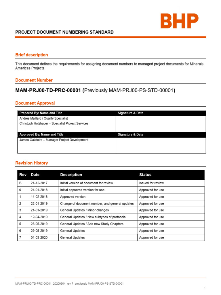 Project Document Numbering Standard | PDF | Project Management | Filename