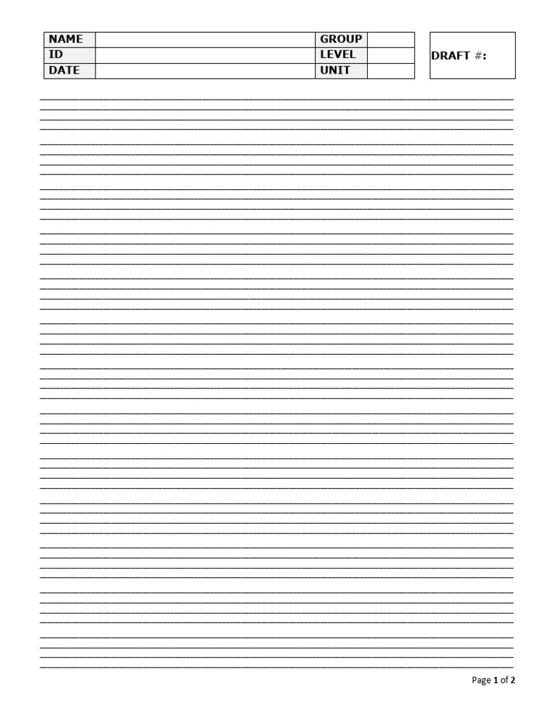 Draft Document Template Overview | PDF