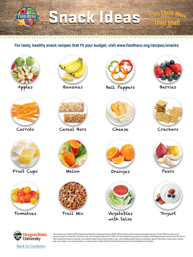 Healthy Budget-Friendly Snack Recipes | PDF | Nutrition Facts Label | Fat
