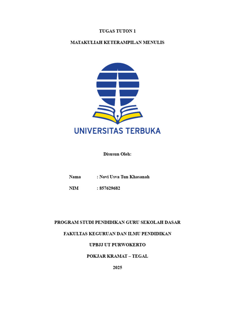 Tugas Keterampilan Menulis Usva | PDF