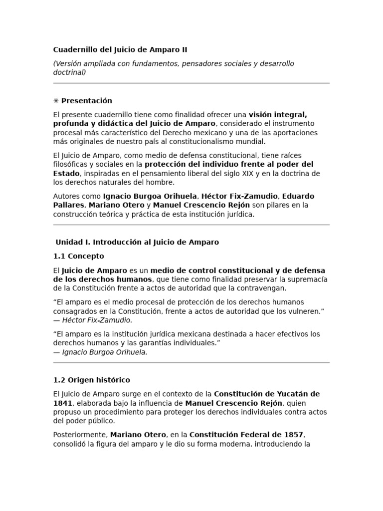 Guía Completa del Juicio de Amparo II | PDF | Sentencia (ley ...