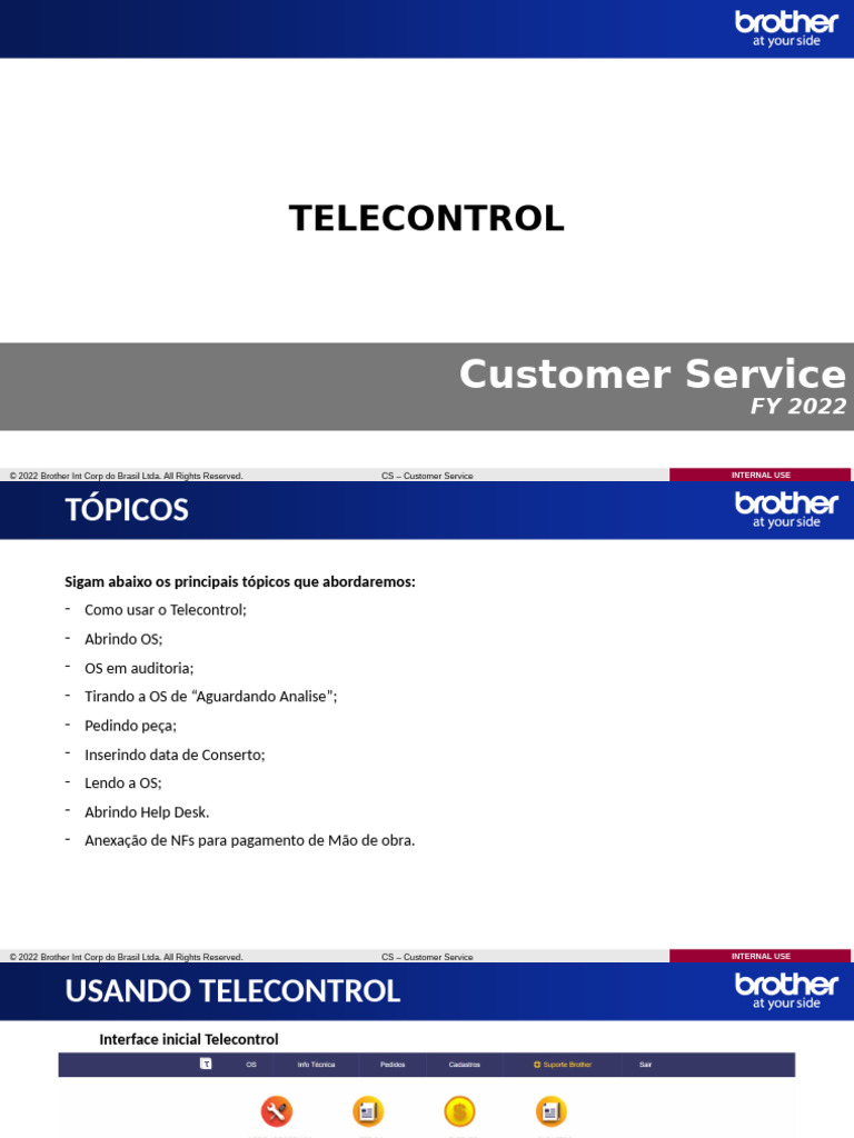 Guia Completo do Telecontrol Brother | PDF